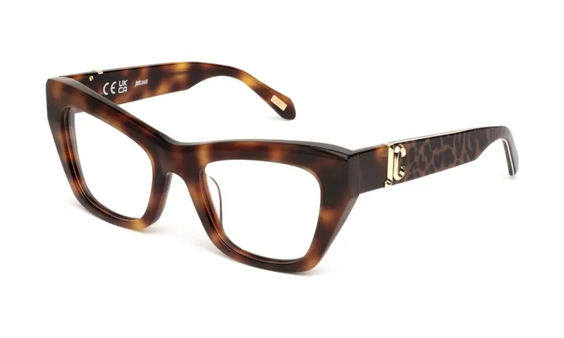 Just Cavalli Donna VJC116  752 Montature da vista Acetato Havana  Farfalla