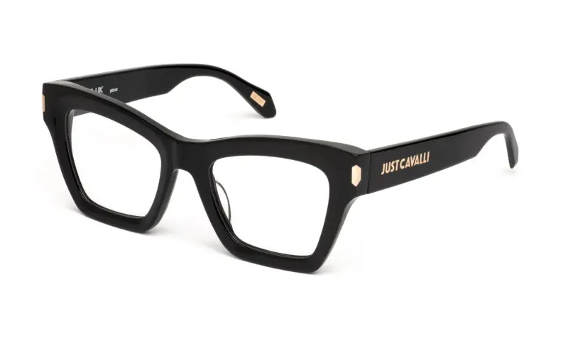 Donna VJC119 0700 Montature da vista Acetato Nero Farfalla