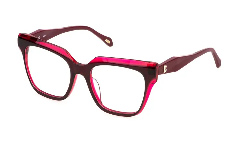 Just Cavalli Donna VJC121  09YQ Montature da vista Acetato Bordeaux  Squadrata