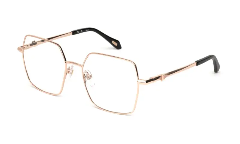 Donna VJC125 08FC Montature da vista Metallo Oro Squadrata