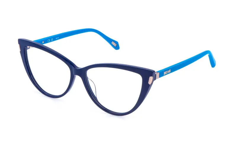 Just Cavalli Donna VJC126  09QL Montature da vista Acetato Blu  Farfalla