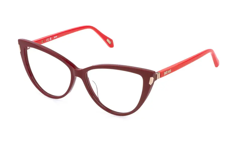 Just Cavalli Donna VJC126  0U17 Montature da vista Acetato Rosso  Farfalla