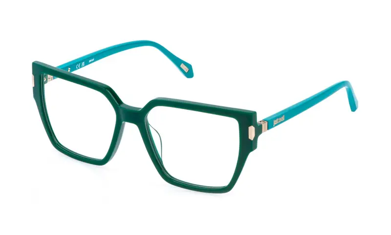 Just Cavalli Donna VJC127  09LS Montature da vista Acetato Verde  Squadrata
