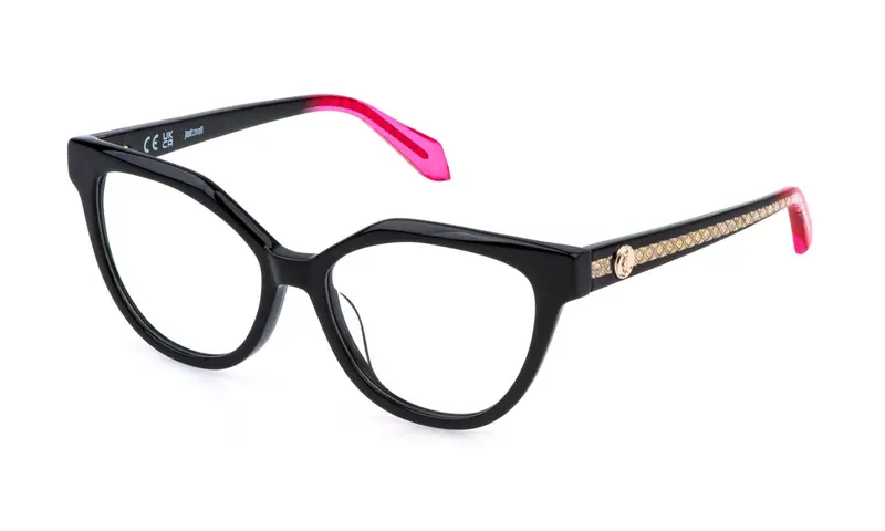 Just Cavalli Donna VJC130V  700Y Montature da vista Acetato Nero  Farfalla