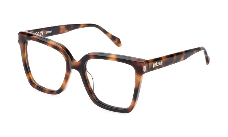 Just Cavalli Donna VJC139  09AJ Montature da vista Acetato Havana  Squadrata