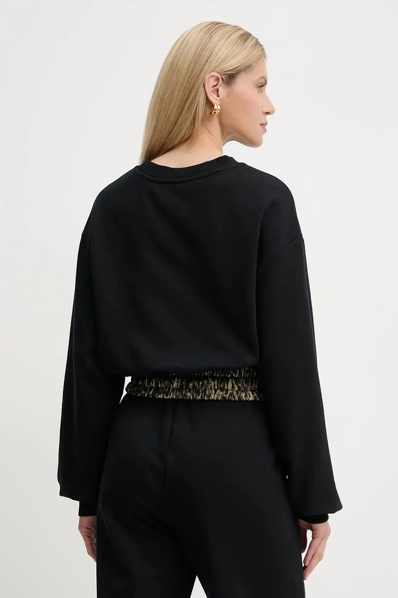 felpa in cotone donna colore nero 79PAIE20 CF100 miniatura 3