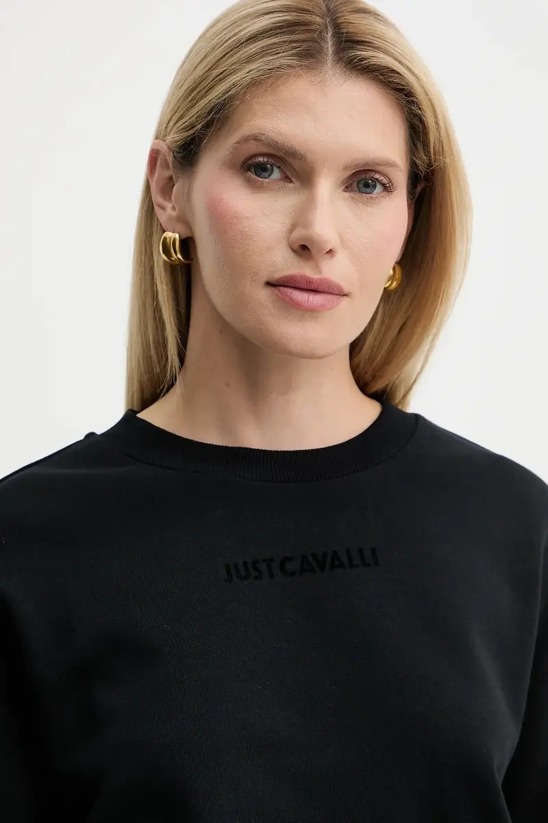 felpa in cotone donna colore nero 79PAIE20 CF100 miniatura 4