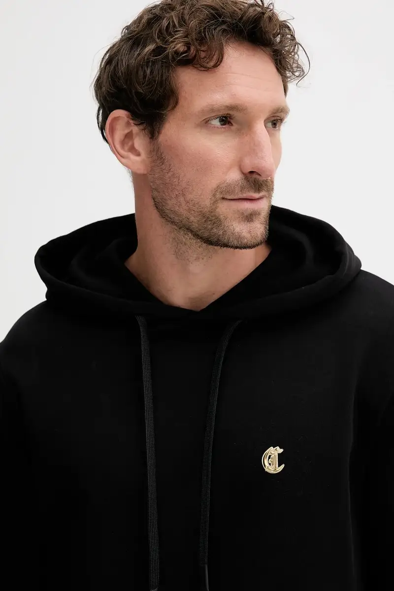 felpa in cotone uomo colore nero con cappuccio 79OAIT06 CF500 miniatura 4