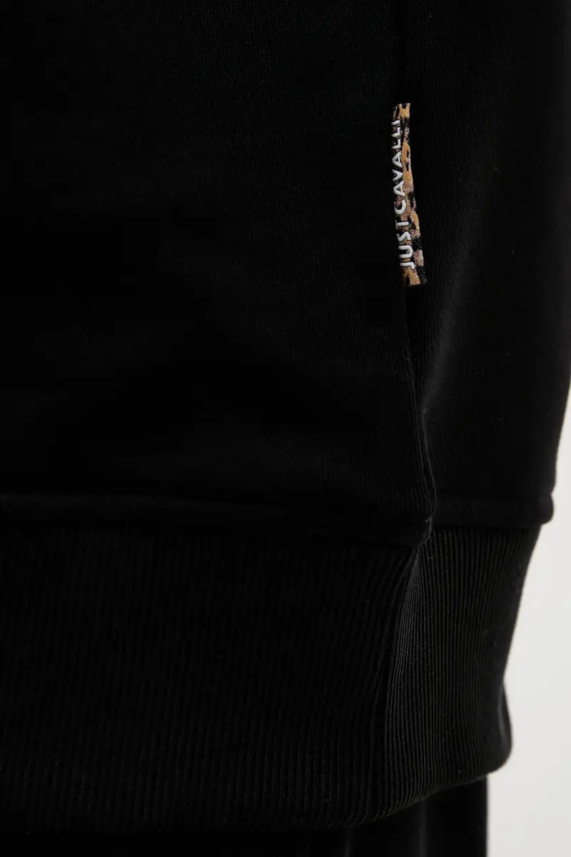 felpa in cotone uomo colore nero con cappuccio 79OAIT06 CF500 miniatura 5