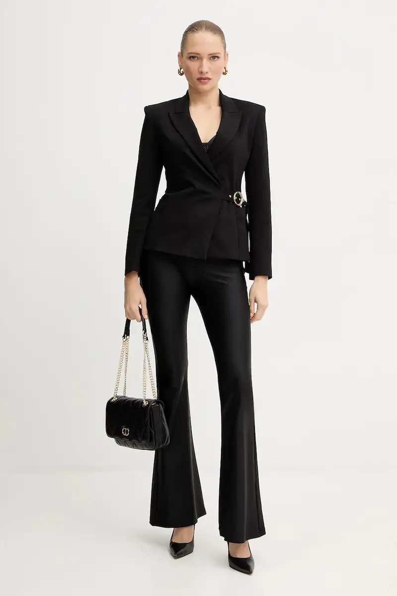 giacca con viscosa colore nero 79PAQ705 J0092 miniatura 2