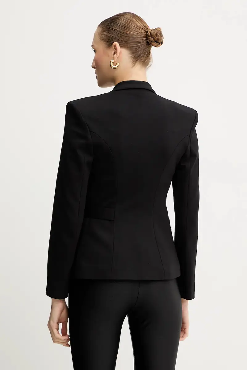 giacca con viscosa colore nero 79PAQ705 J0092 miniatura 3