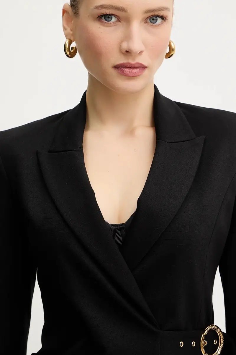 giacca con viscosa colore nero 79PAQ705 J0092 miniatura 4