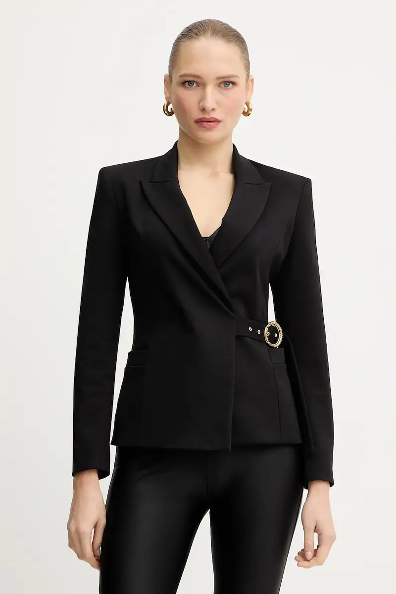 giacca con viscosa colore nero 79PAQ705 J0092