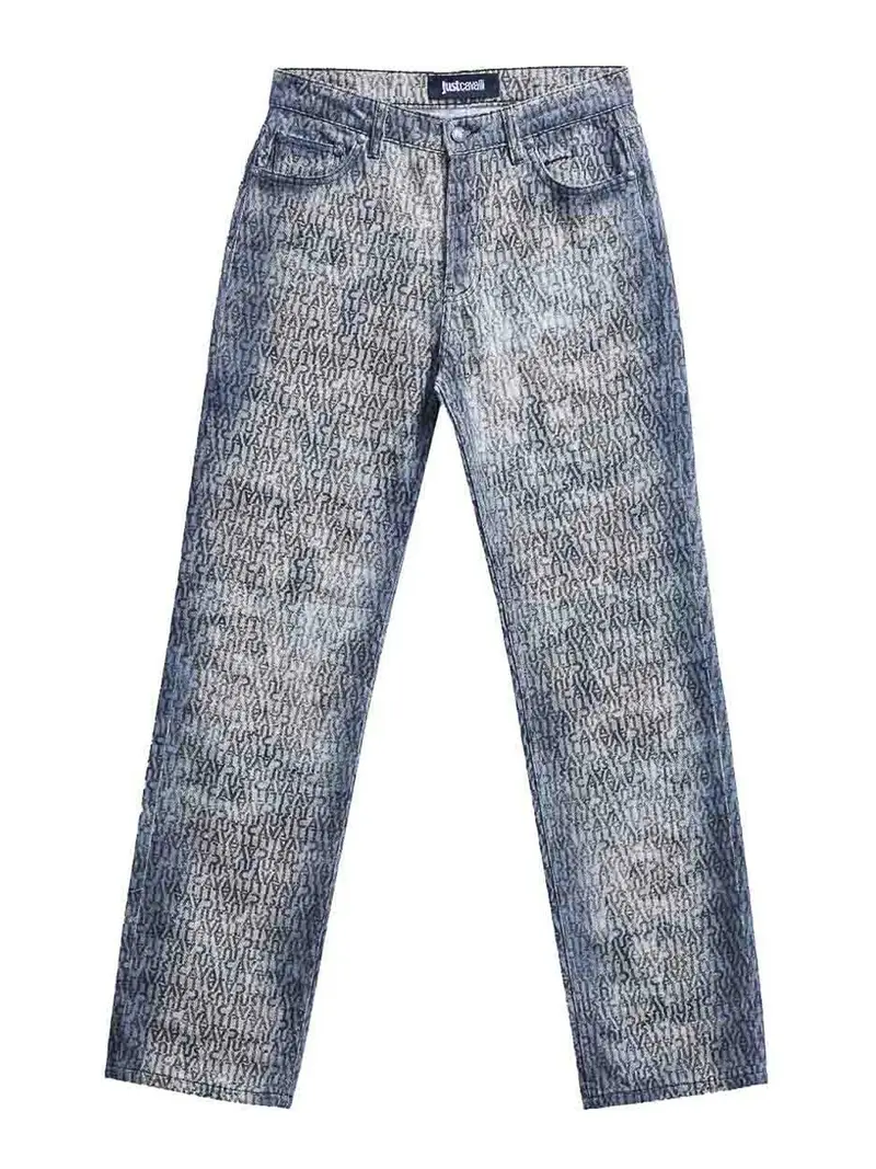 Jeans normali animali Multicolore