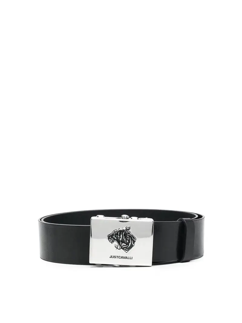 Logo Buckle Belt Nero