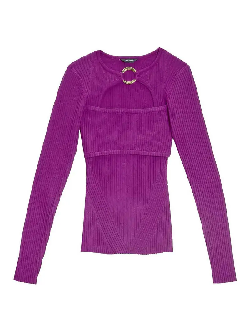 Maglia a coste Viola