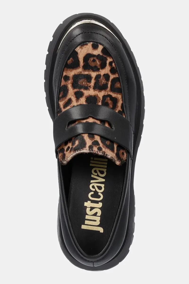 Just Cavalli Mocassini Donna Nero 3427347 miniatura 4