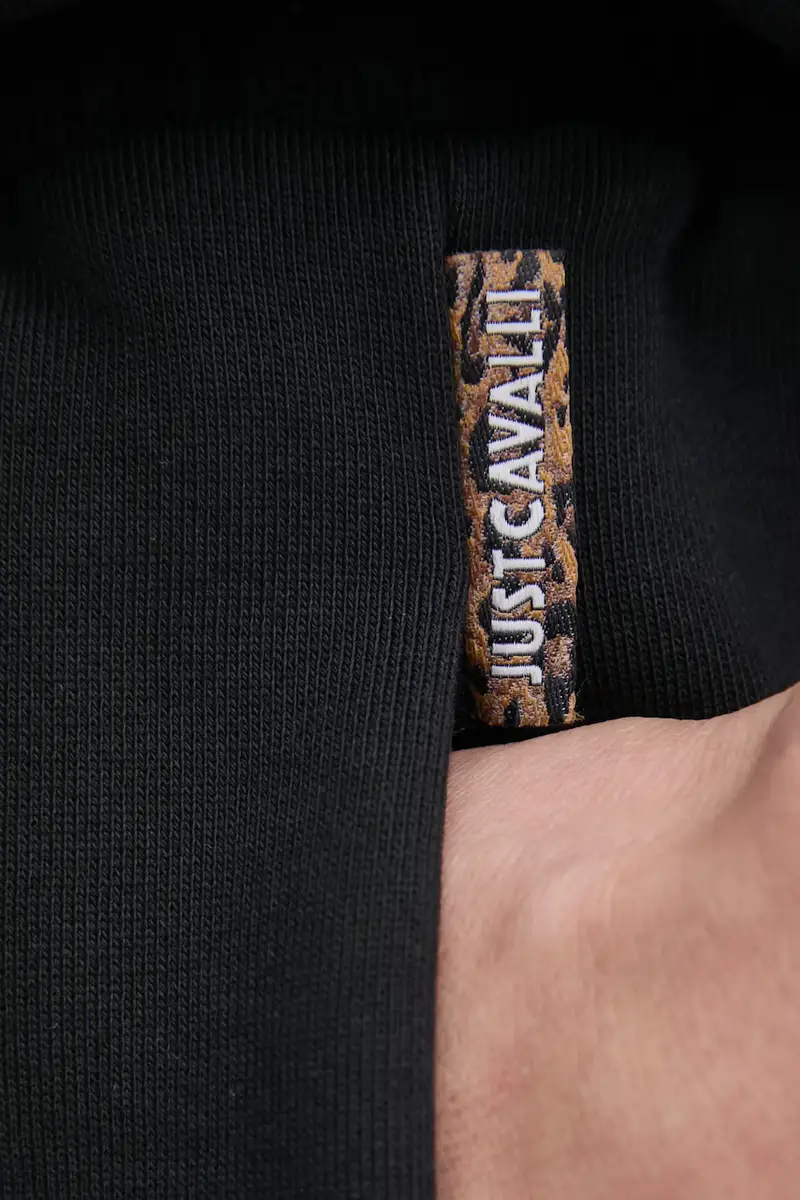 pantaloncini in cotone donna colore nero con applicazione 78PADE08 CF100 miniatura 5