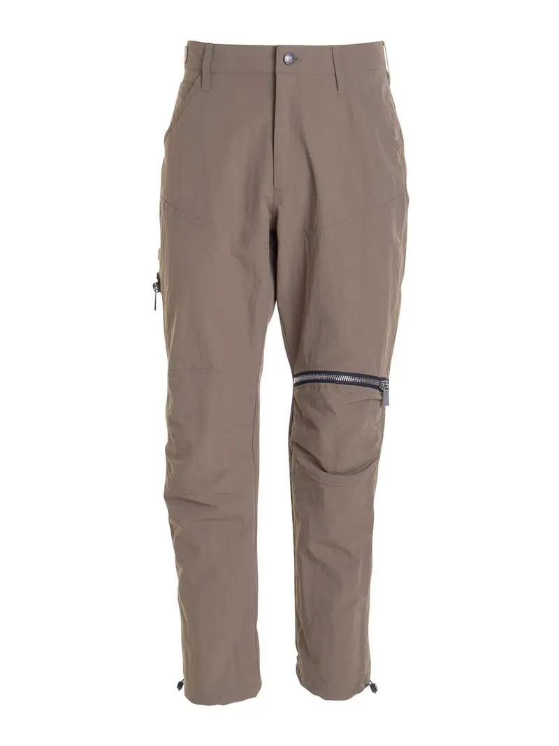 Pantaloni con bottoni dalla vestibilità ampia Verde