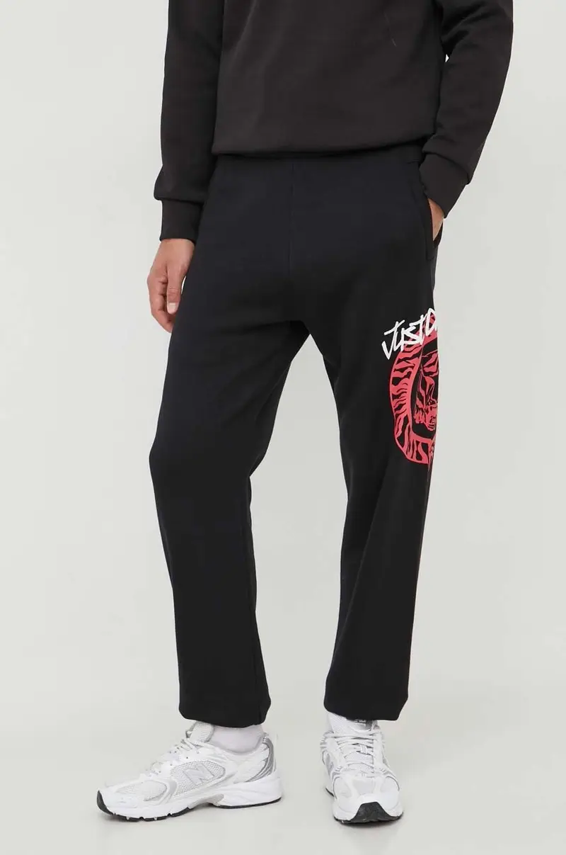 pantaloni da jogging in cotone Nero
