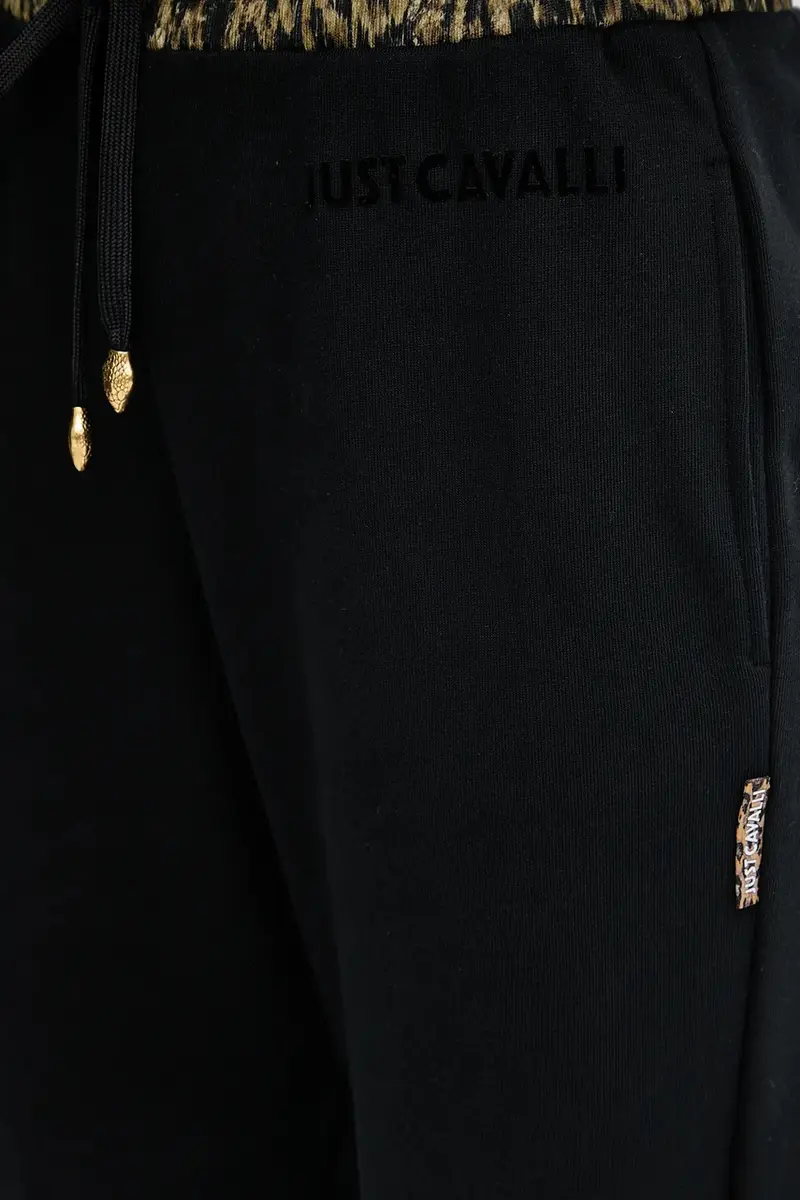 pantaloni tuta di cotone donna colore nero 79PAAE20 CF100 miniatura 4