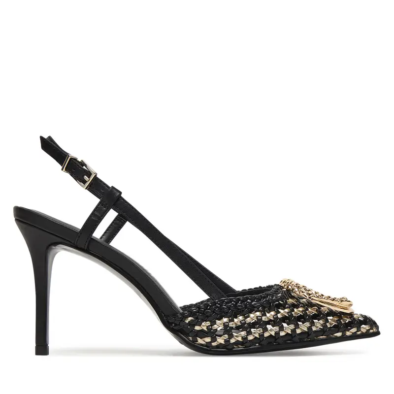 Just Cavalli Scarpe stiletto nero con dettagli dorati