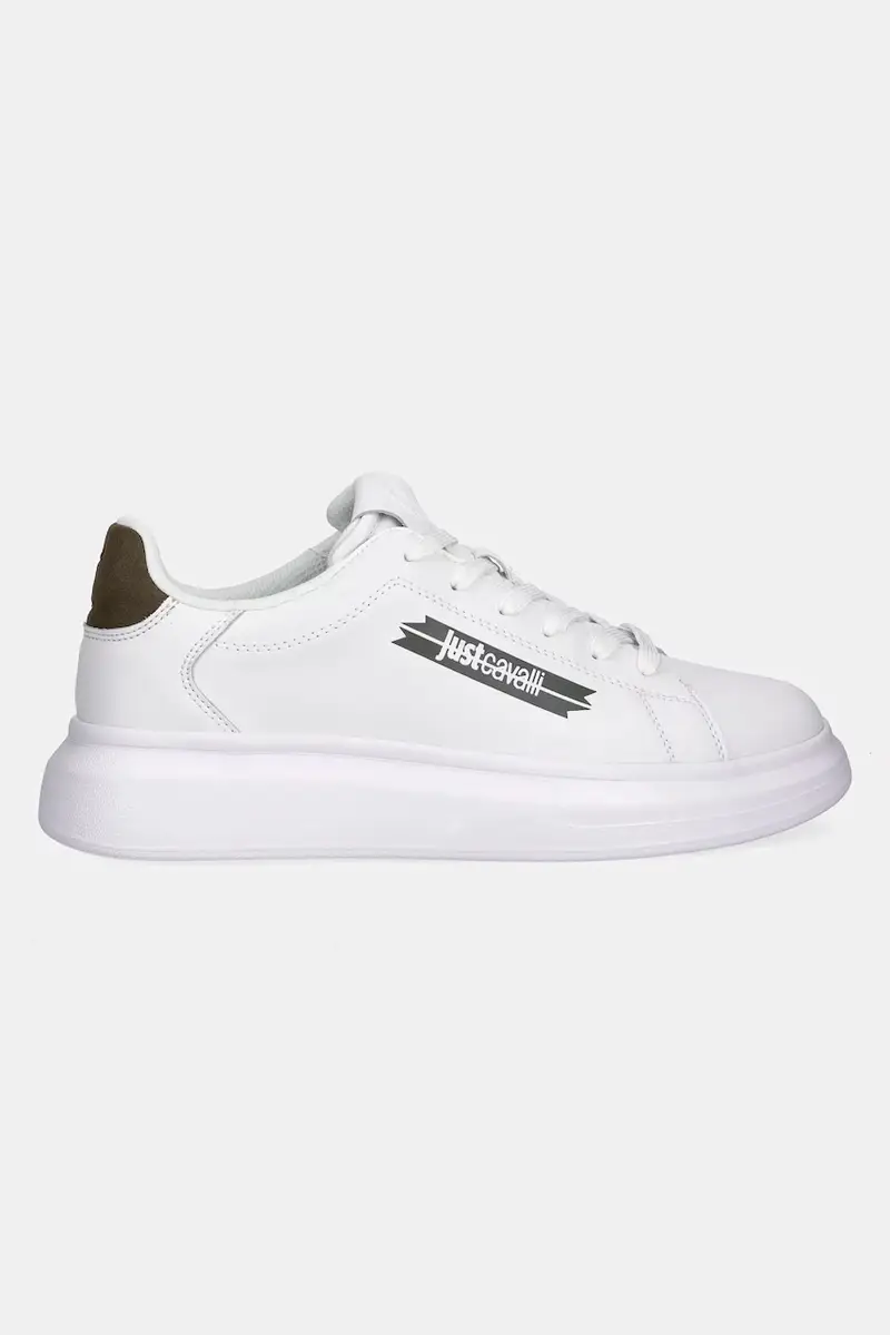 sneakers in pelle uomo colore bianco 79QA3SBFZPB63003 miniatura 2