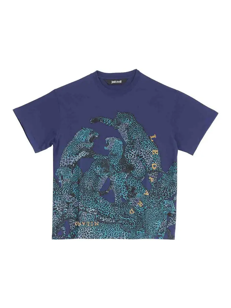 Just Cavalli T-shirt Blu 3278601