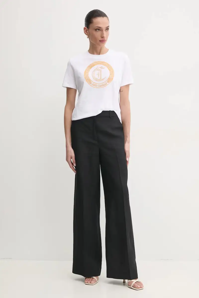 Just Cavalli T-shirt Donna Bianco 3124385 miniatura 2