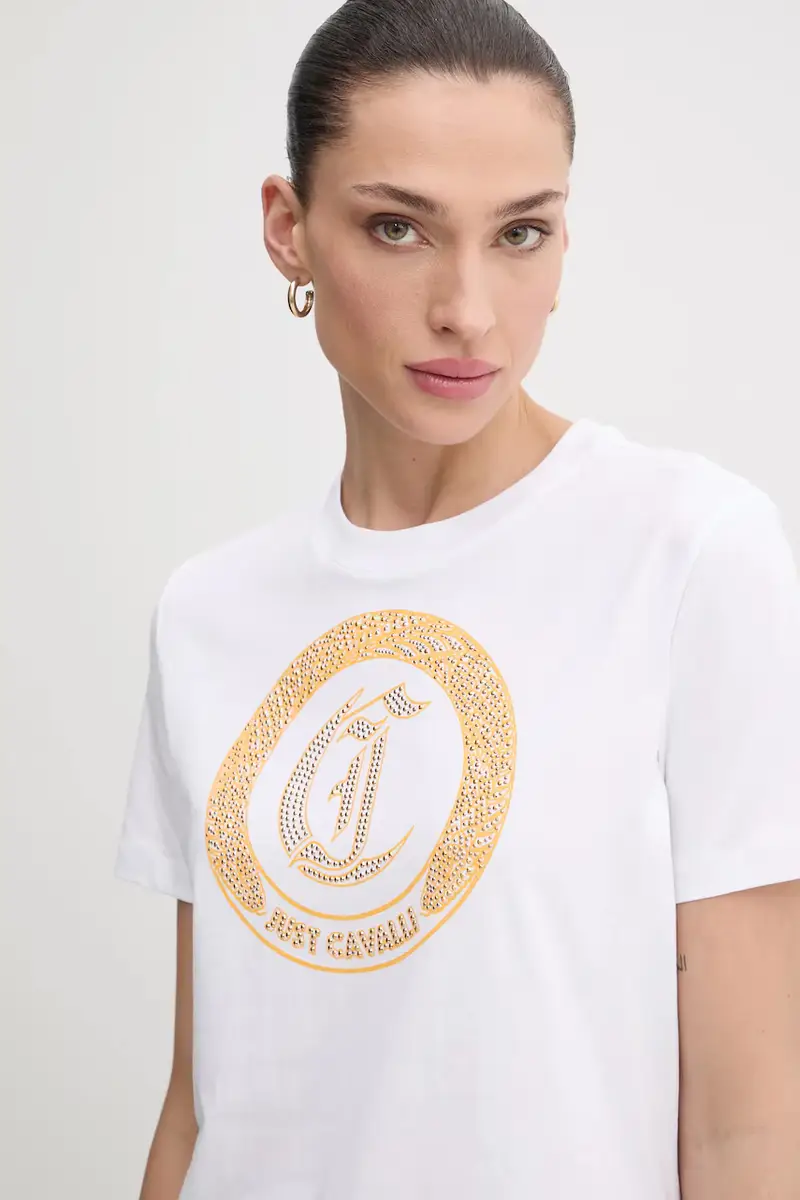 Just Cavalli T-shirt Donna Bianco 3124385 miniatura 4
