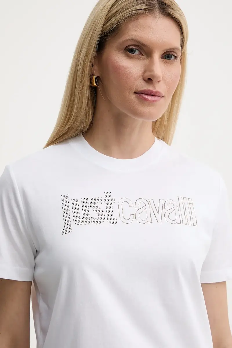 Just Cavalli T-shirt Donna Bianco 3577426 miniatura 4