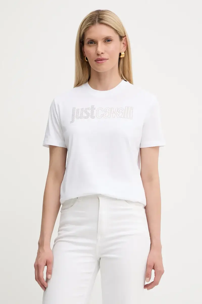 Just Cavalli T-shirt Donna Bianco 3577426