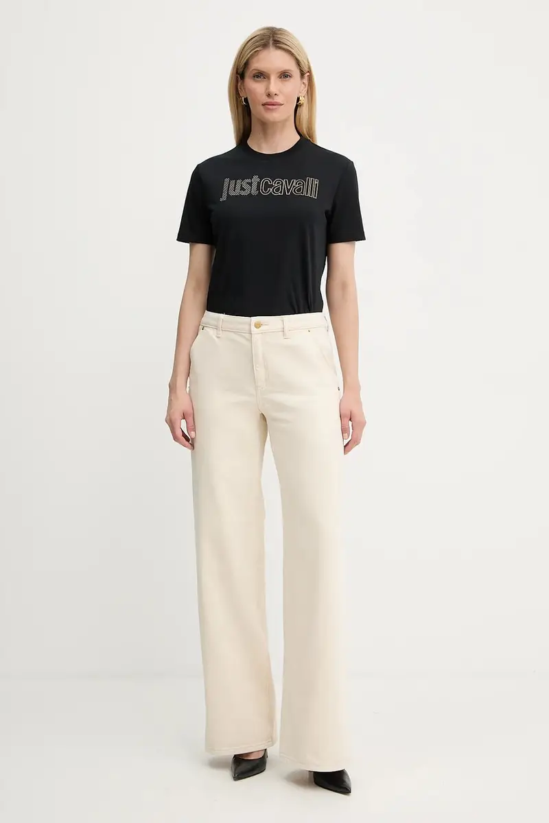 Just Cavalli T-shirt Donna Nero 3637162 miniatura 2