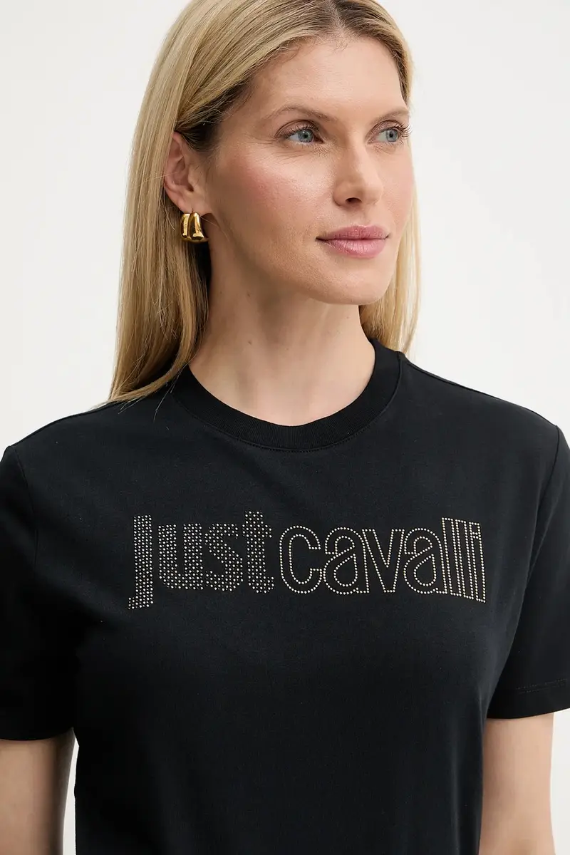Just Cavalli T-shirt Donna Nero 3637162 miniatura 4