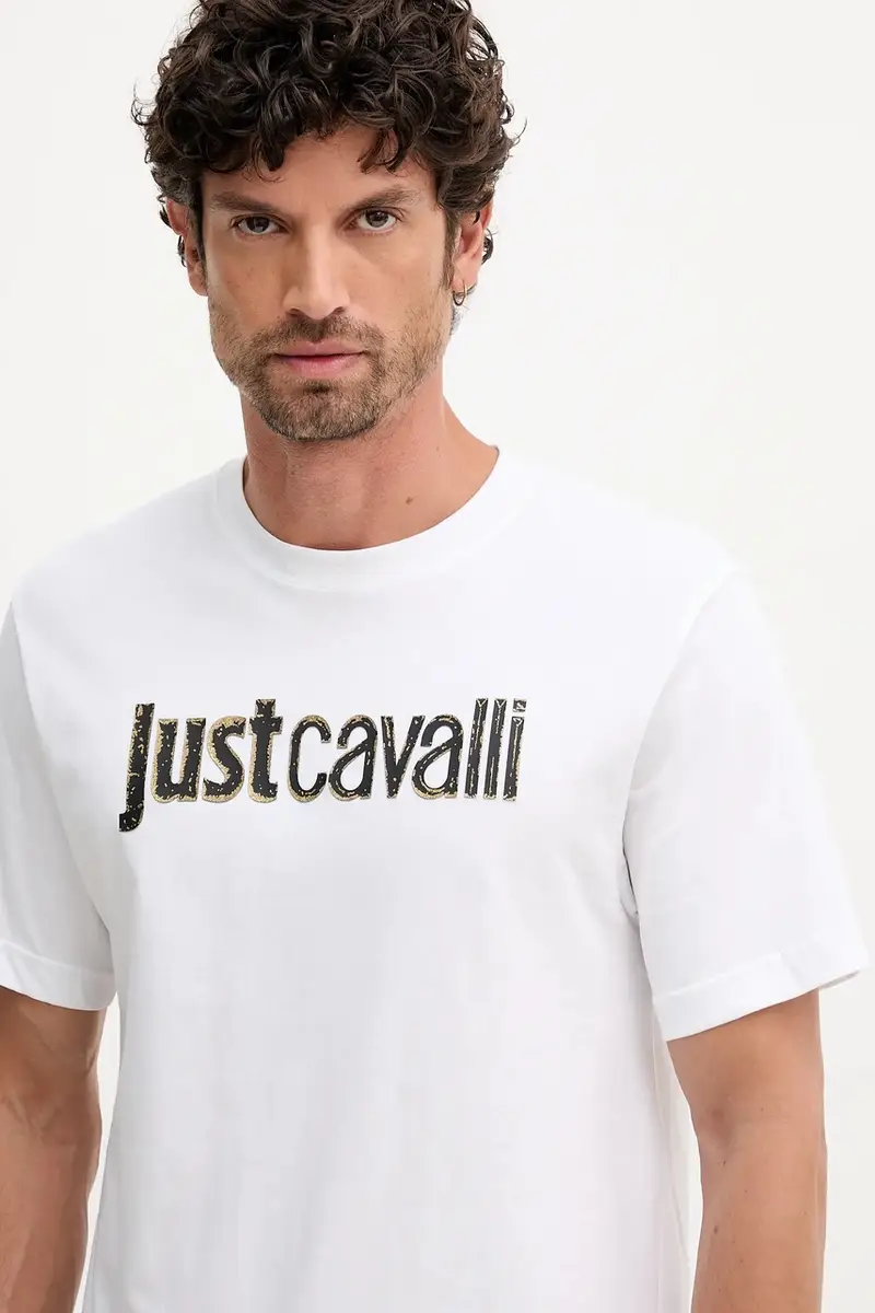 Just Cavalli T-shirt Uomo Bianco 3577946 miniatura 4