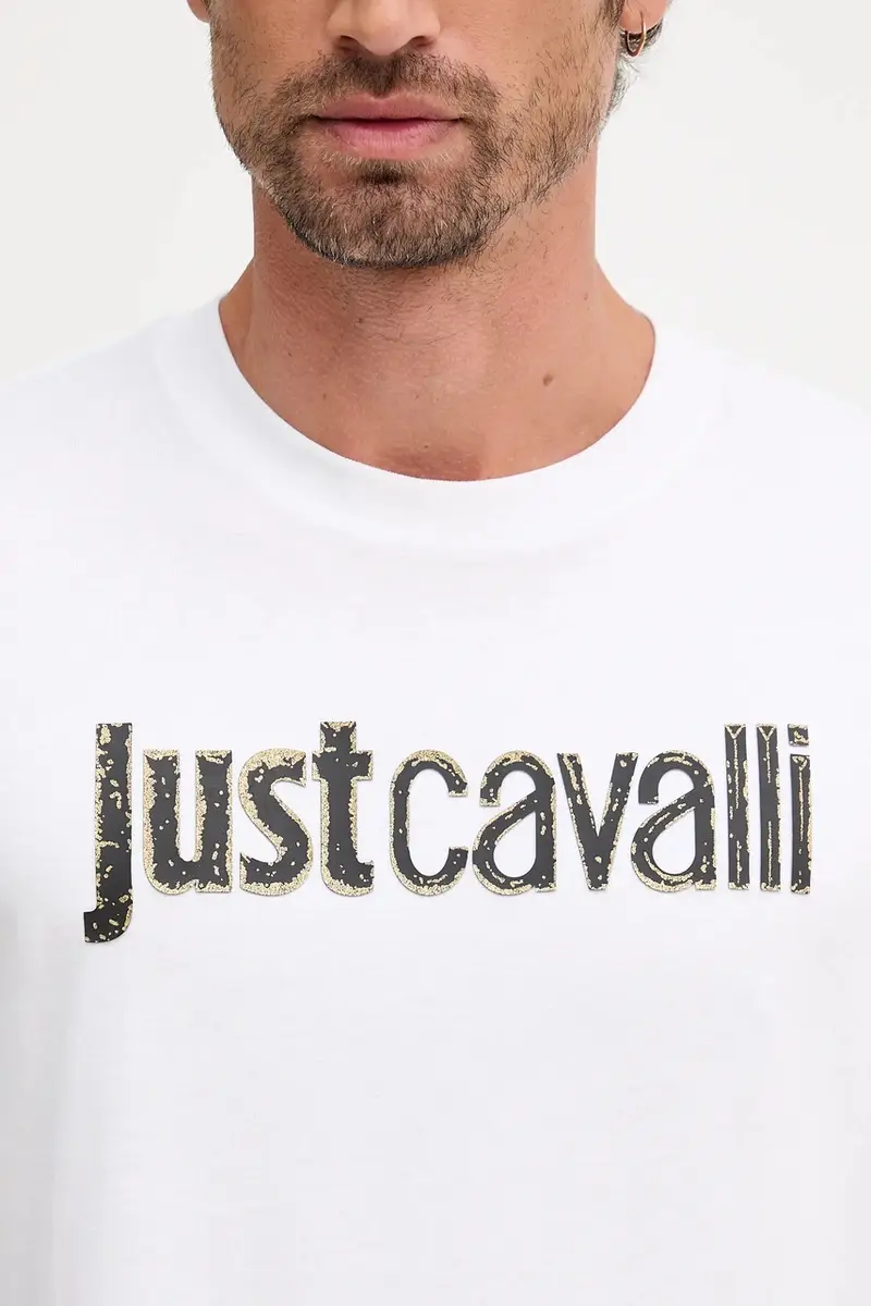 Just Cavalli T-shirt Uomo Bianco 3577946 miniatura 5