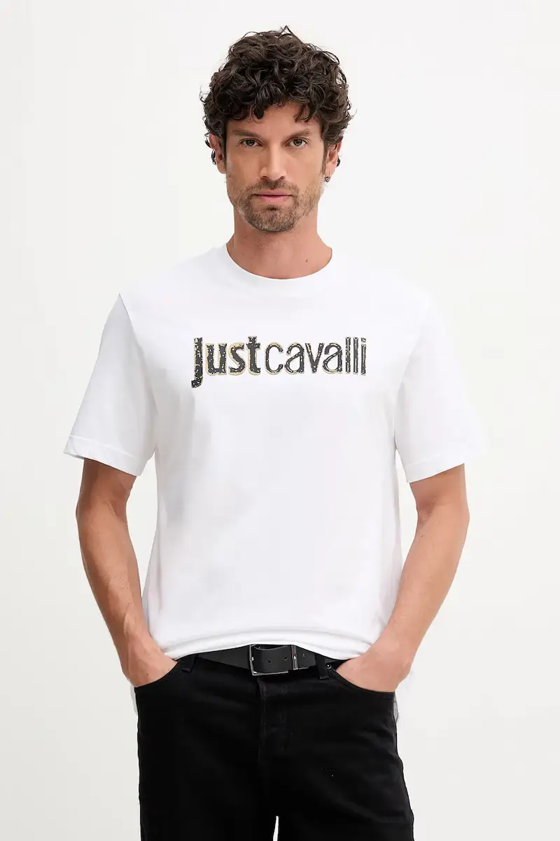 Just Cavalli T-shirt Uomo Bianco 3577946