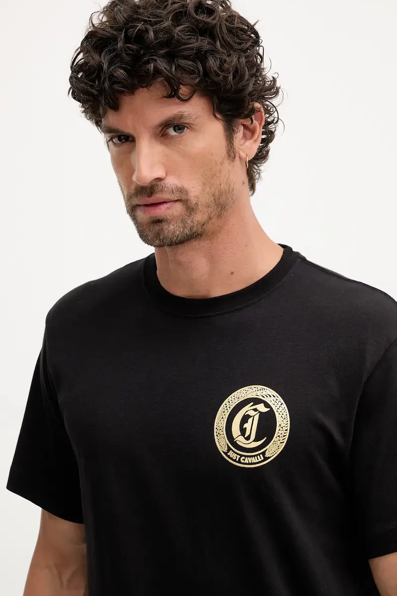 Just Cavalli T-shirt Uomo Nero 3644110 miniatura 4