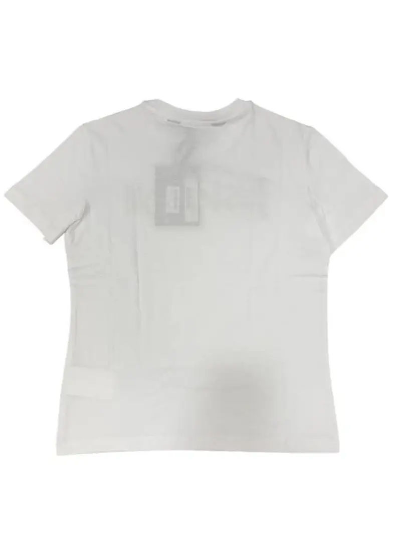 Just Cavalli tshirt bianca donna in cotone logo con strass sul davanti miniatura 2