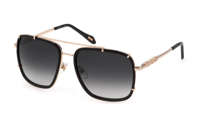 Just Cavalli Unisex SJC030V  700 Occhiali da sole Metallo Nero Grigio Pilot Normale Sfumato
