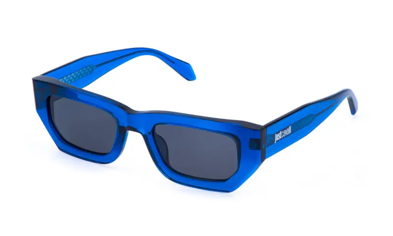Unisex SJC170 0AGQ Occhiali da sole Acetato Blu Fumo Geometrica Normale