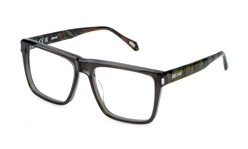Just Cavalli Unisex VJC140  09MB Montature da vista Acetato Grigio  Squadrata