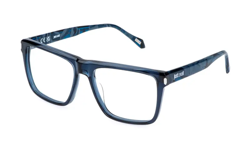 Just Cavalli Unisex VJC140  0W47 Montature da vista Acetato Blu  Squadrata