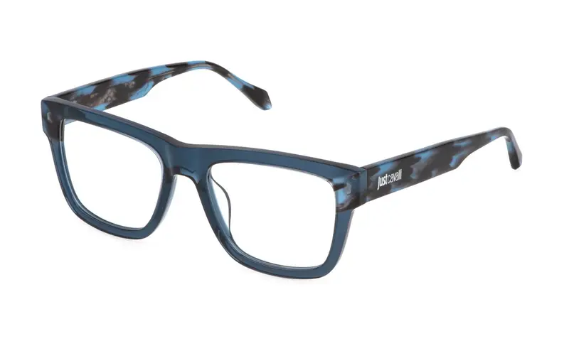 Just Cavalli Uomo VJC114V  0W47 Montature da vista Acetato Blu  Squadrata