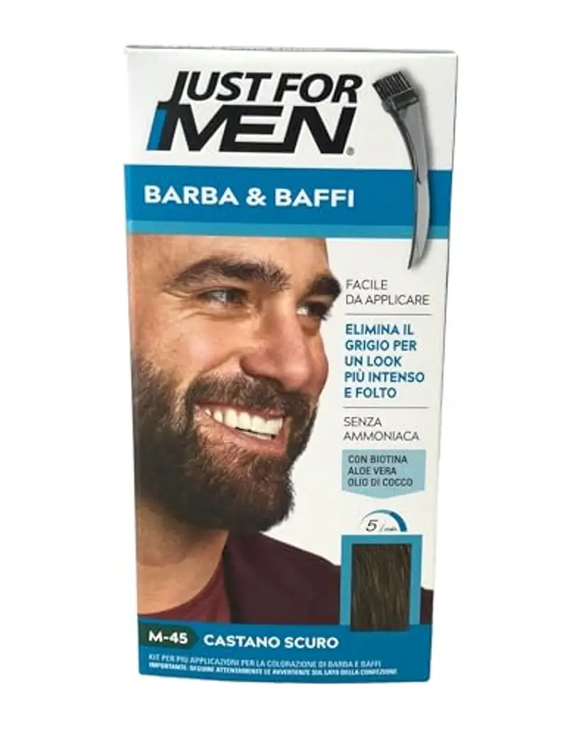 Just For Men Brush-In Color Gel Mustache & Beard Dark Brown M-45