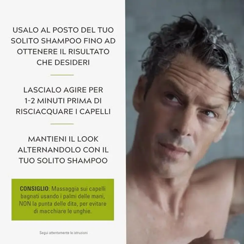 Just For Men Control GX, Shampoo Colorante Uomo, Colore E Tinta Per Capelli, Riduce Gradualmente Il Grigio, Per Un Look Naturale (3 Pack) miniatura 3