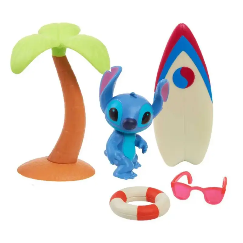 Mini statuetta da collezione Just Play Lilo & Stitch Hang Ten Stitch (x6)
