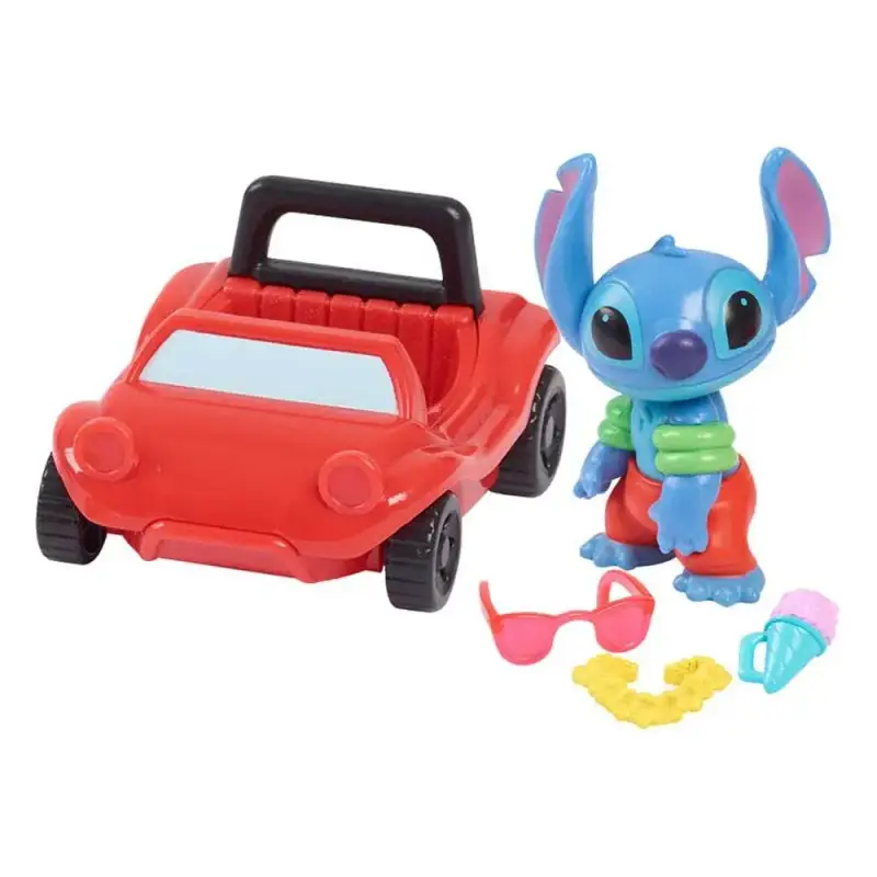Mini statuetta da collezione Just Play Lilo & Stitch Surf & Sun Stitch (x5)