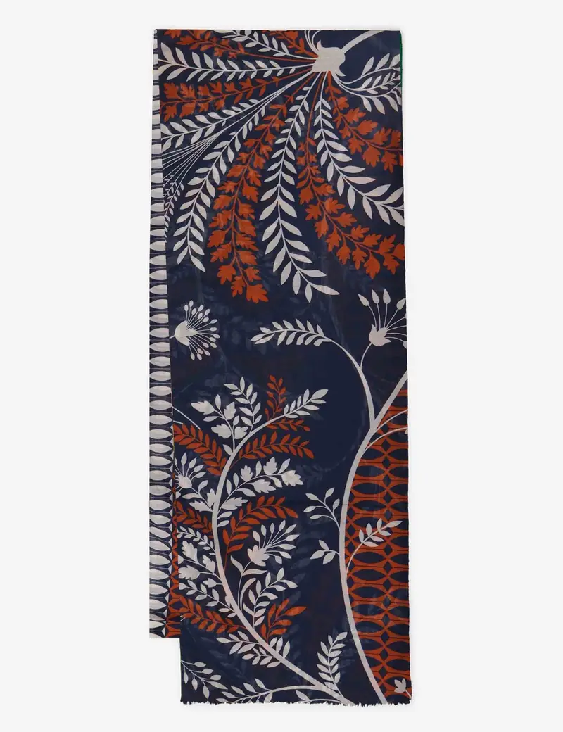 Foulard in tessuto grigio stampati Donna JACFO0025-K302 9210