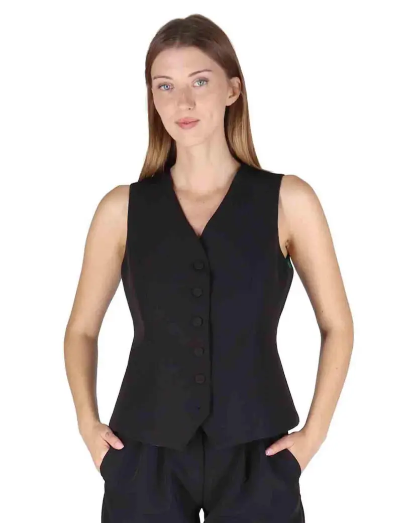Justmine Gilet Donna Nero 3727861